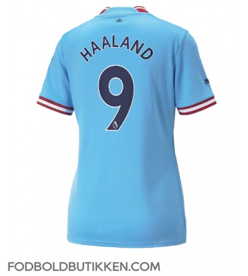 Manchester City Erling Haaland #9 Hjemmebanetrøje Dame 2022-23 Kortærmet
